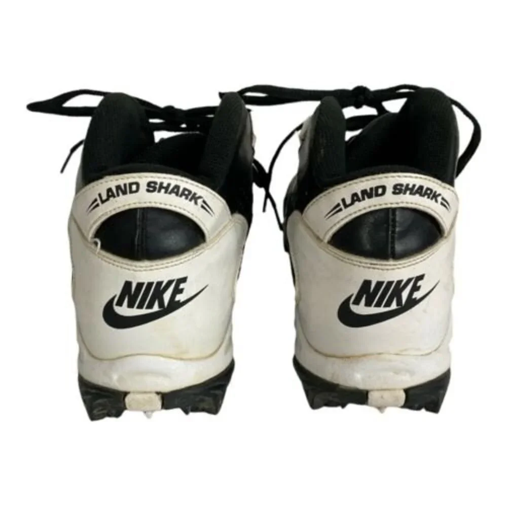 Nike Mens Land Shark Mid Black/White Cleat 318728-018 Size 11
